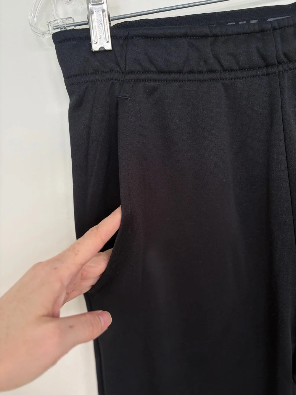 Nike Black Dri-FIT Standard Fit Pants with Grey Logo